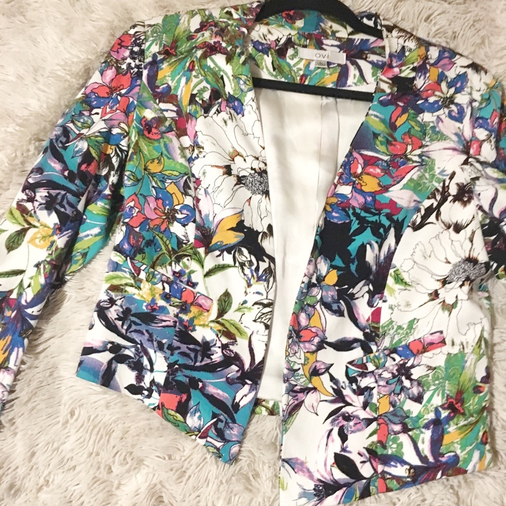 Floral blazer